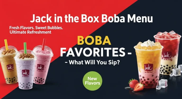 Jack in the Box Boba Menu